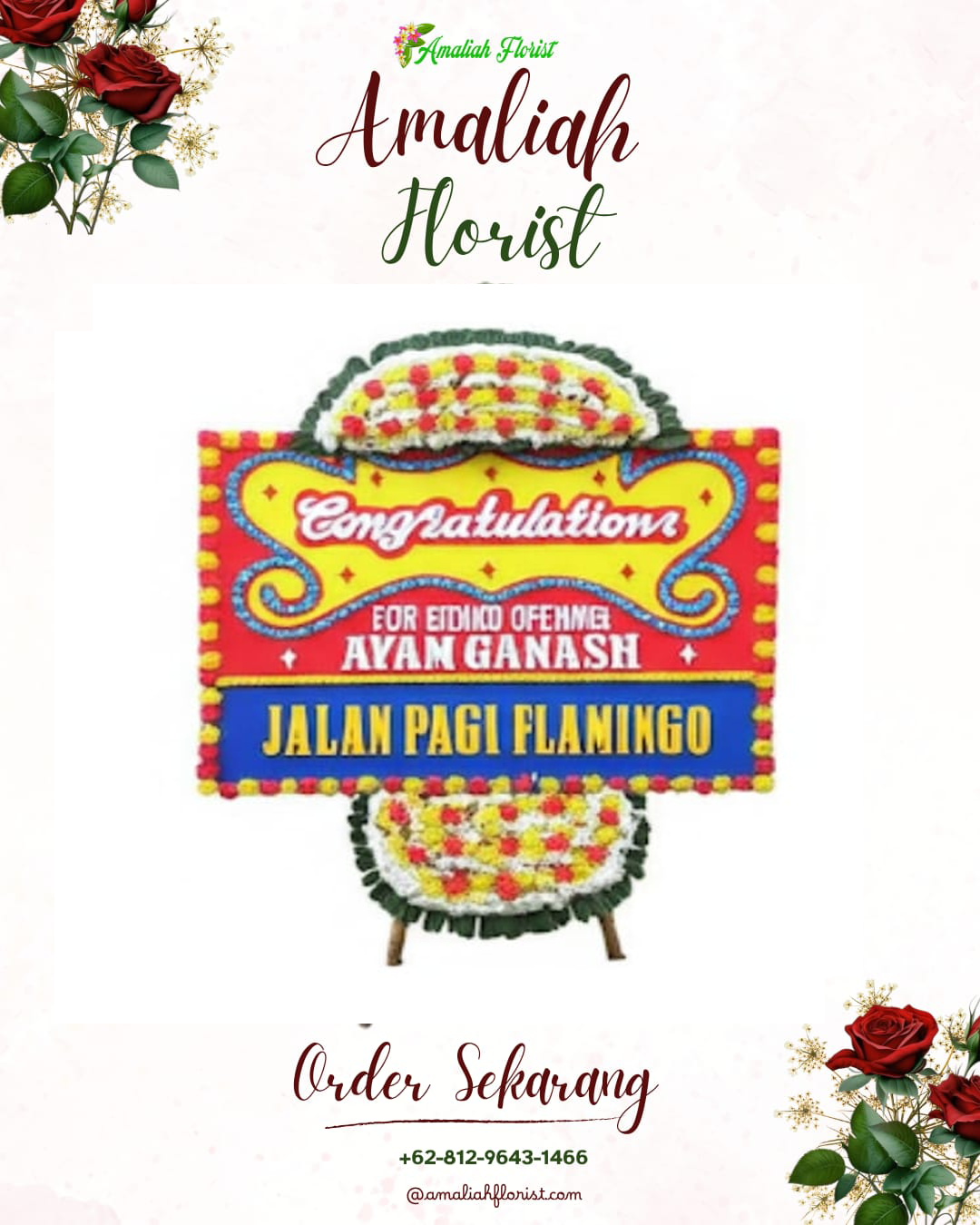 Sewa Papan Bunga Kaligondang